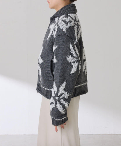 大圖案考究開衫