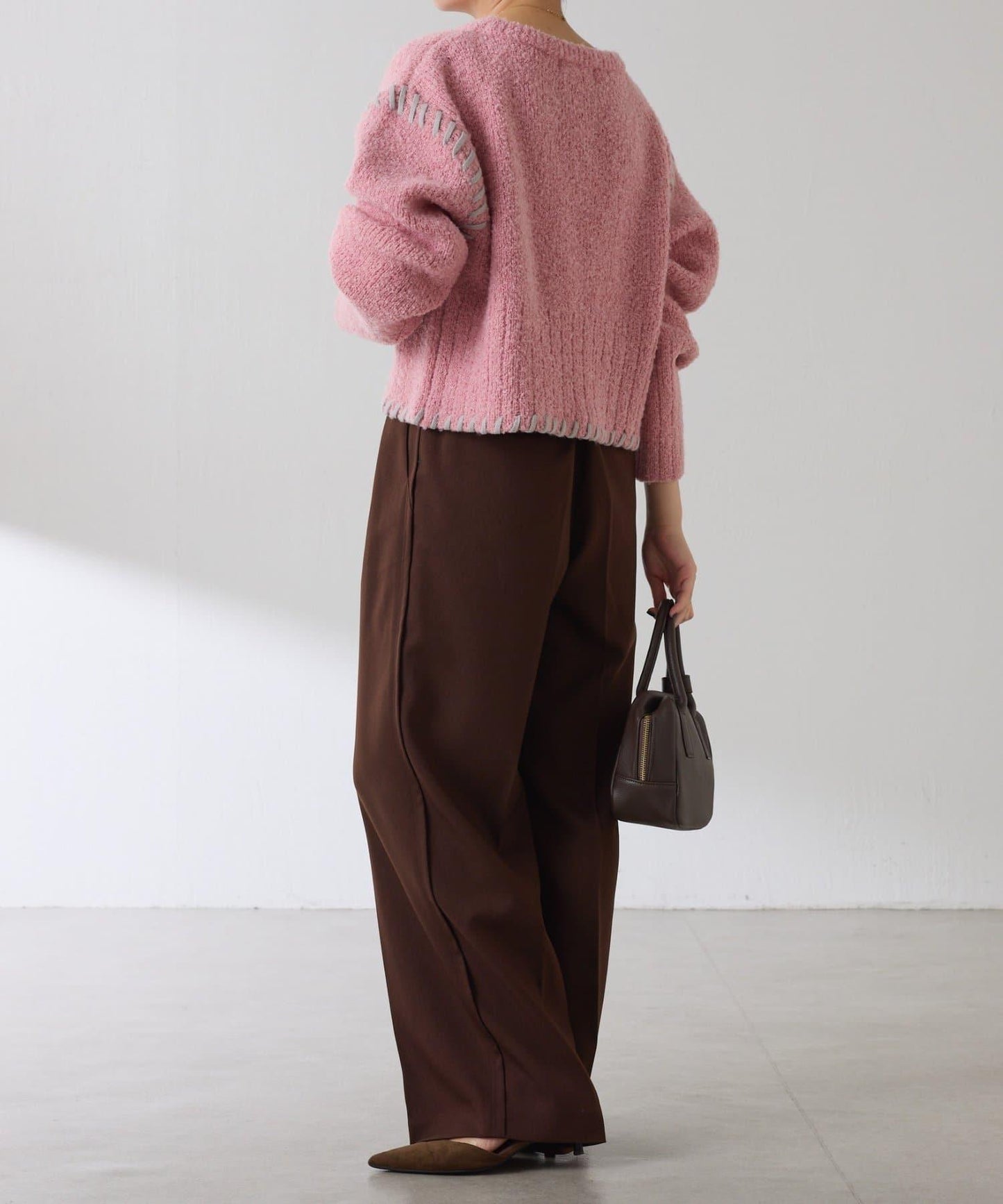 【柔軟觸感】圈圈設計針織衫