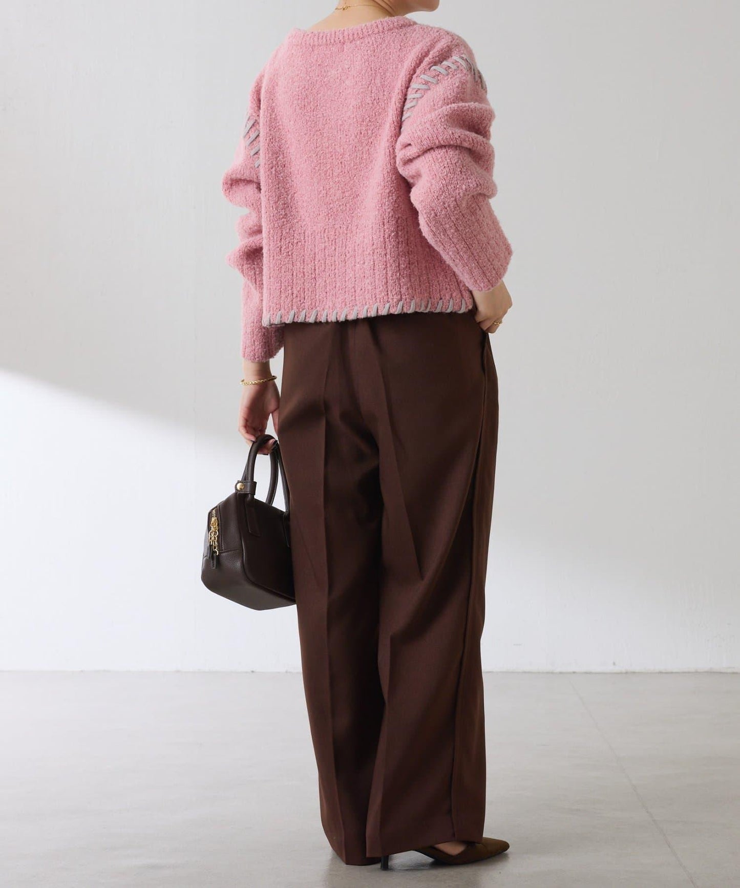 【柔軟觸感】圈圈設計針織衫