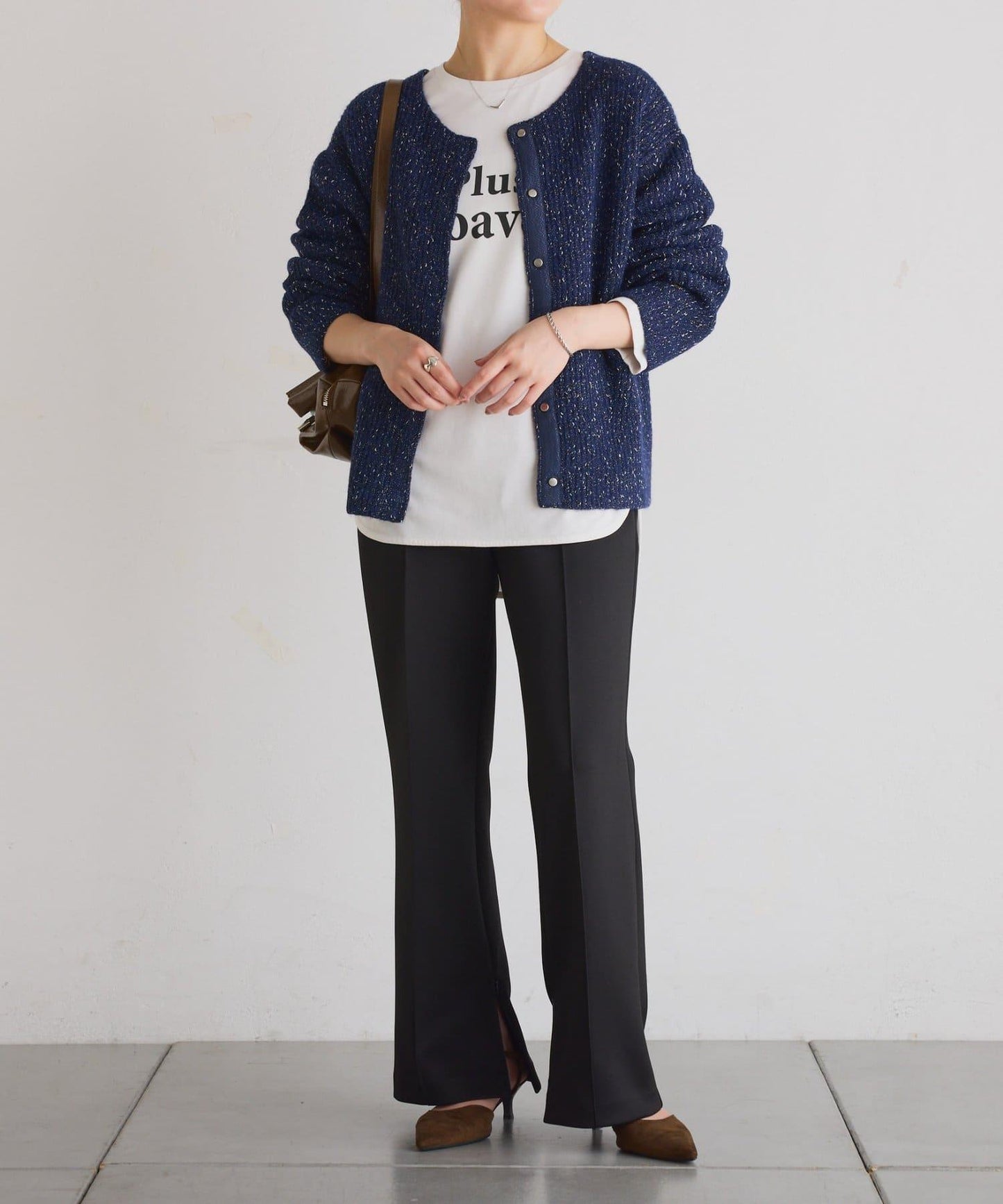 【2尺碼可選/高彈力】壓褶微喇叭褲