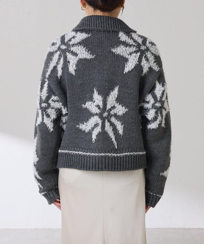 大圖案考究開衫