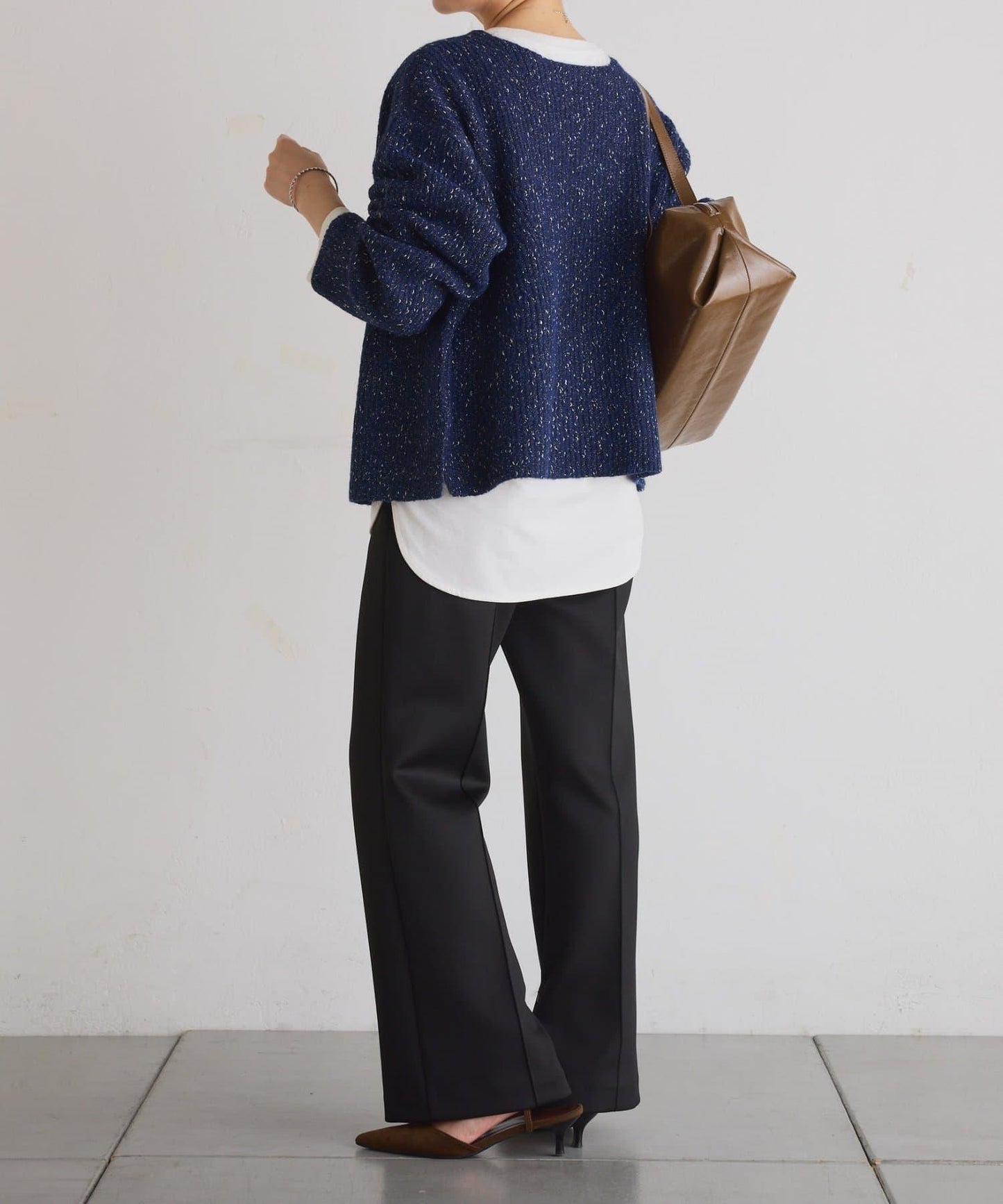 【2尺碼可選/高彈力】壓褶微喇叭褲