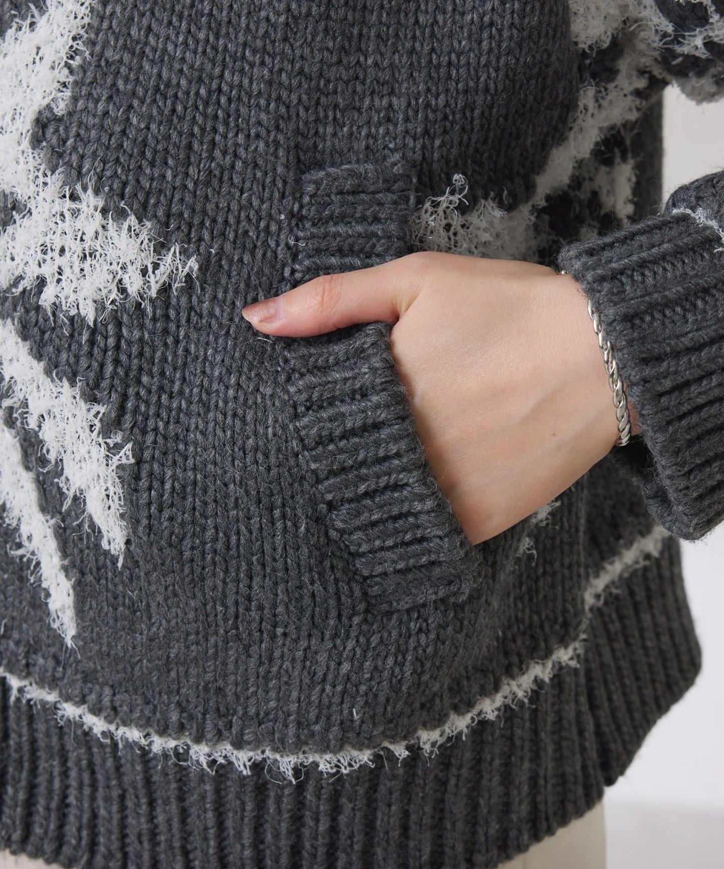 大圖案考究開衫