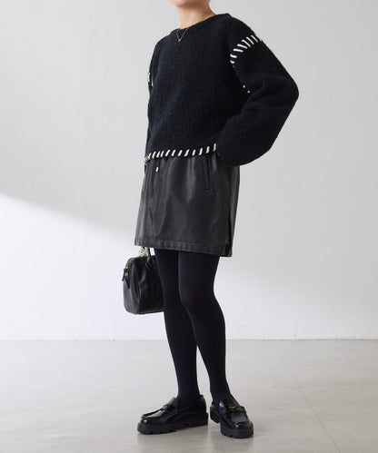 【柔軟觸感】圈圈設計針織衫