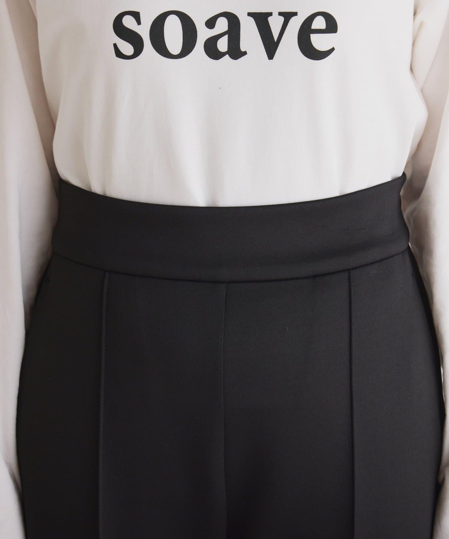 【2尺碼可選/高彈力】壓褶微喇叭褲