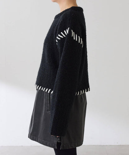 【柔軟觸感】圈圈設計針織衫