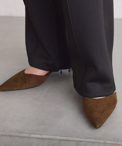 【2尺碼可選/高彈力】壓褶微喇叭褲