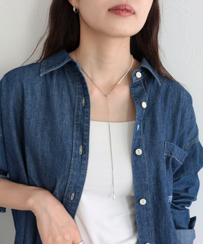 水滴珍珠吊墜項鍊