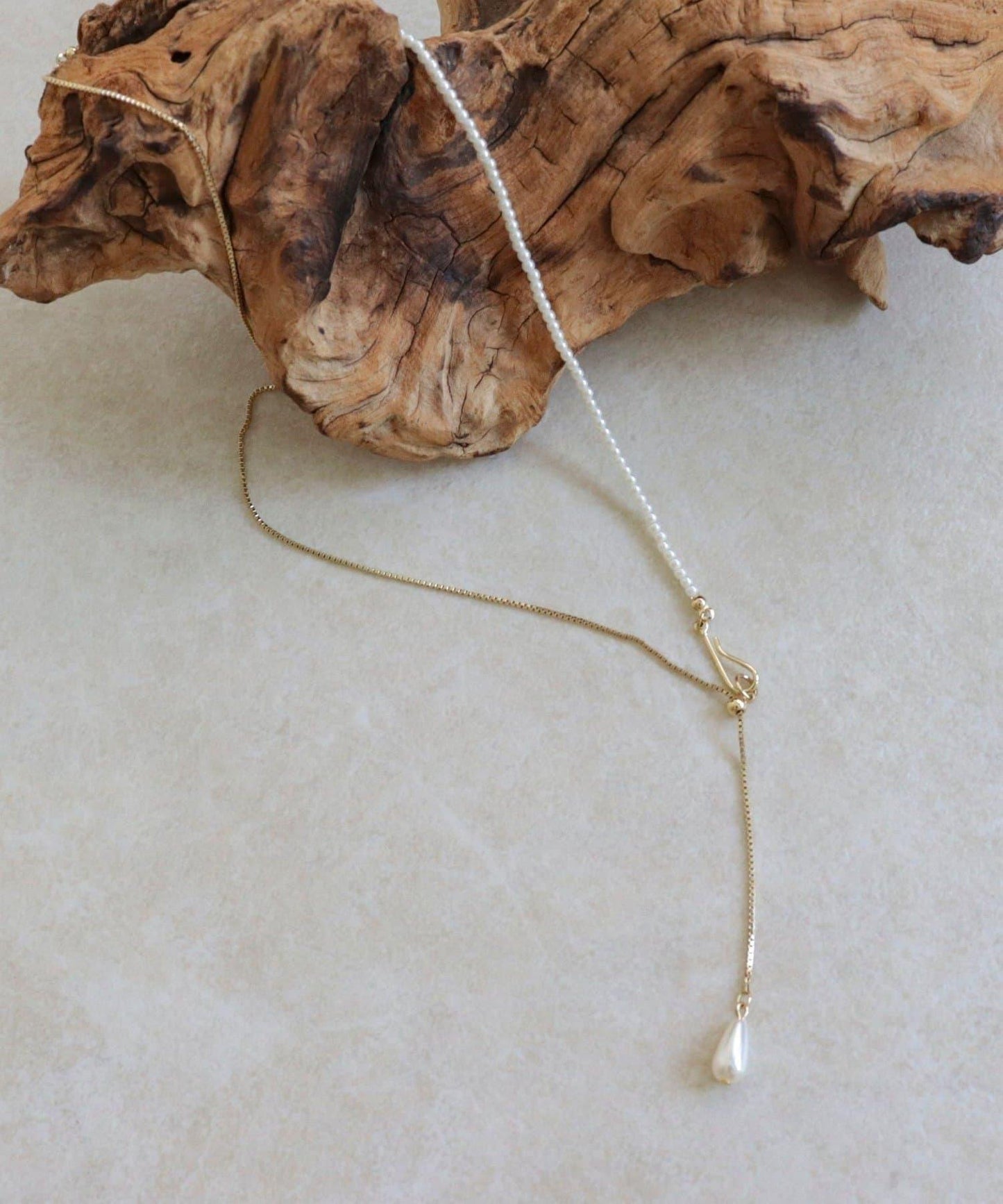 水滴珍珠吊墜項鍊