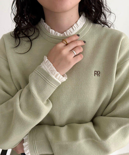 立領荷葉邊襯衫