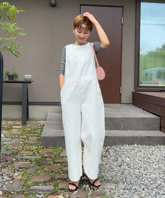 【@kokiminita聯名】牛仔無袖揹帶褲