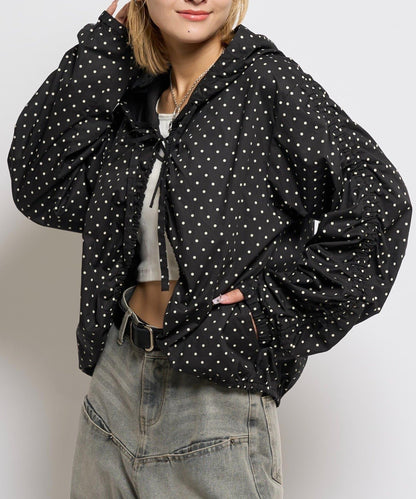 【WHO'S WHO gallery】抽褶連帽襯衫夾克