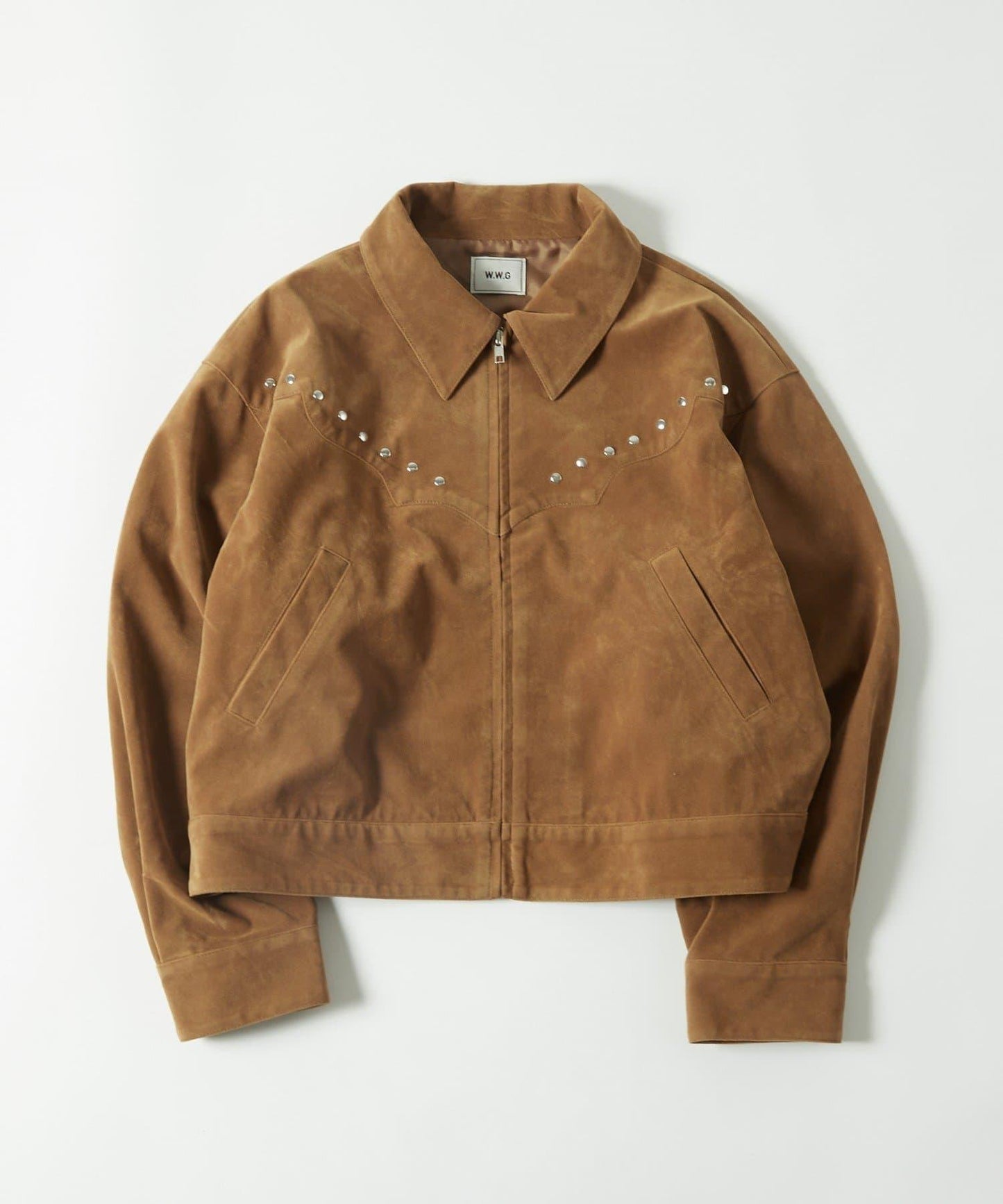 【AW】麂皮鉚釘夾克