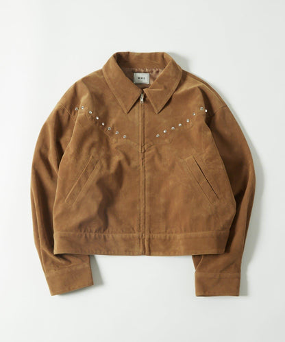 【AW】麂皮鉚釘夾克