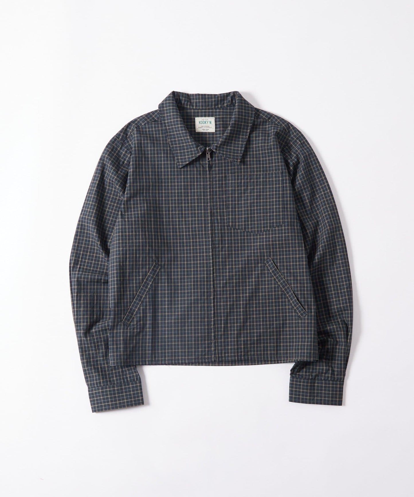 【WHO'S WHO gallery】KOOKYN格紋拉鍊襯衫