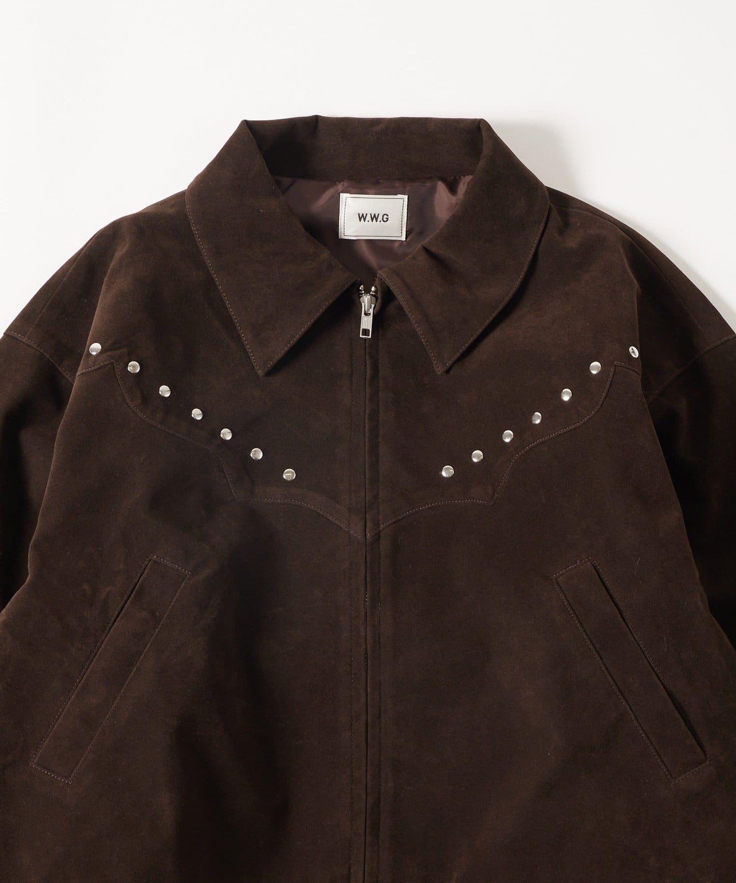 【AW】麂皮鉚釘夾克