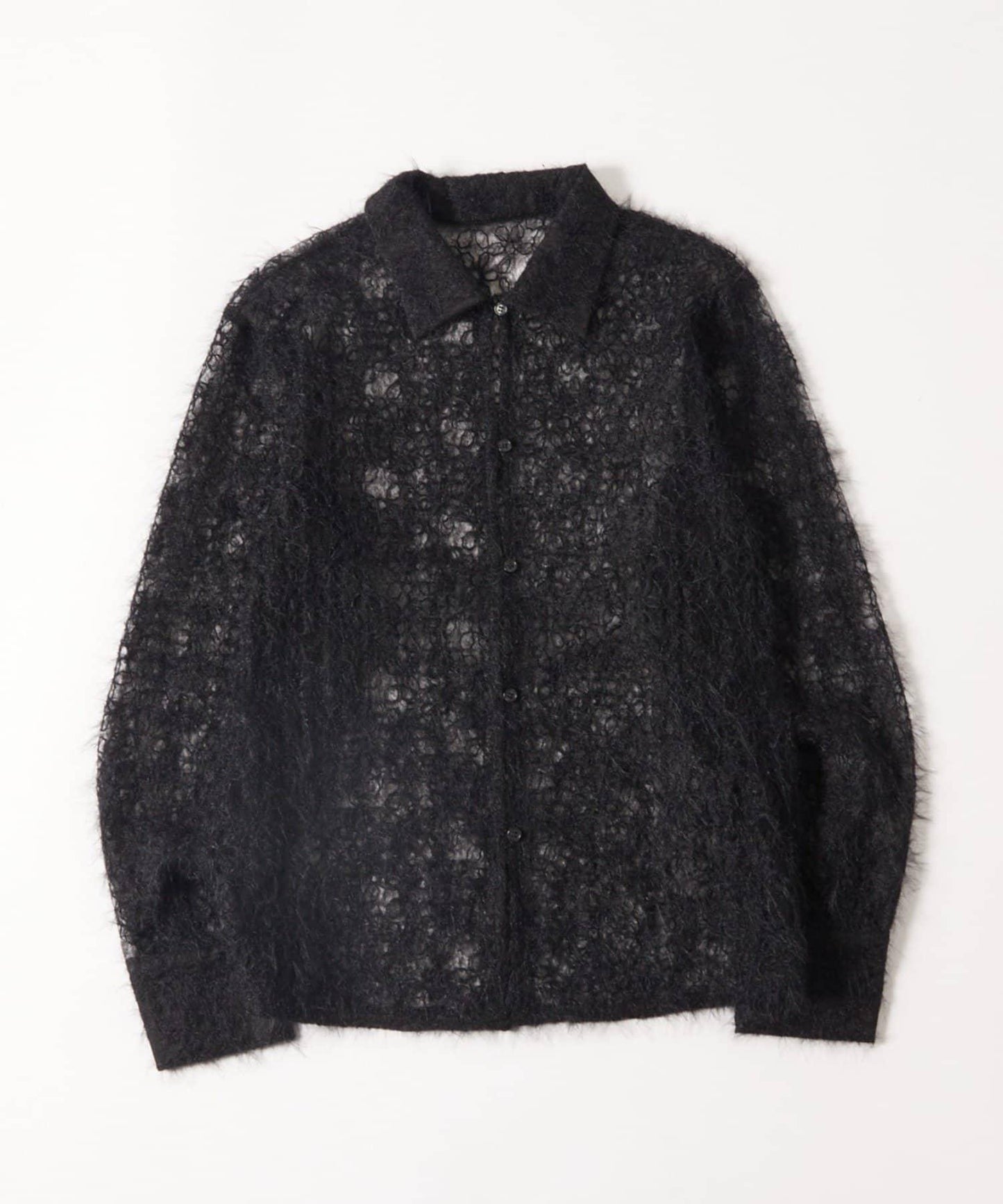 花卉蕾絲針織襯衫