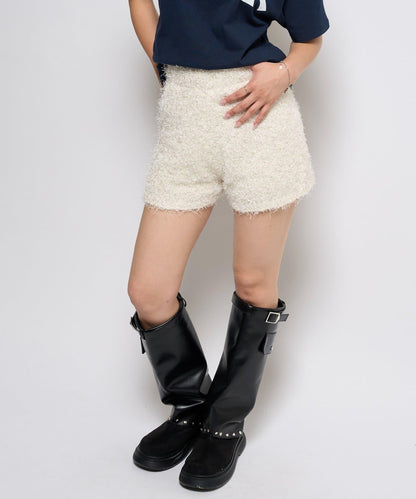 【AW】長毛針織短褲