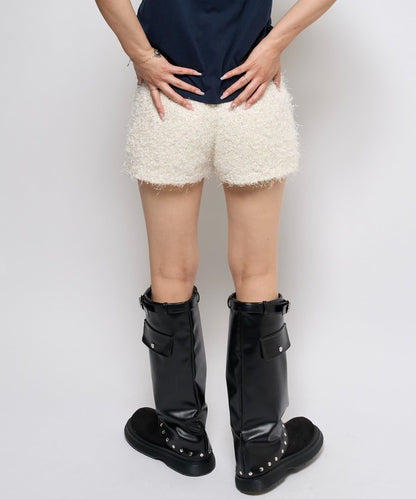 【AW】長毛針織短褲