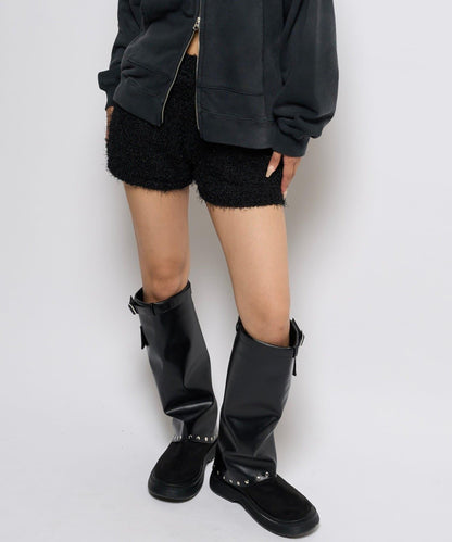 【AW】長毛針織短褲