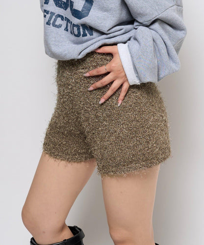 【AW】長毛針織短褲
