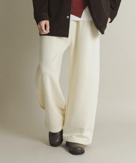 衛衣面料寬鬆褶皺長褲