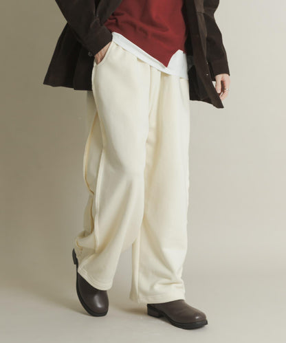 衛衣面料寬鬆褶皺長褲