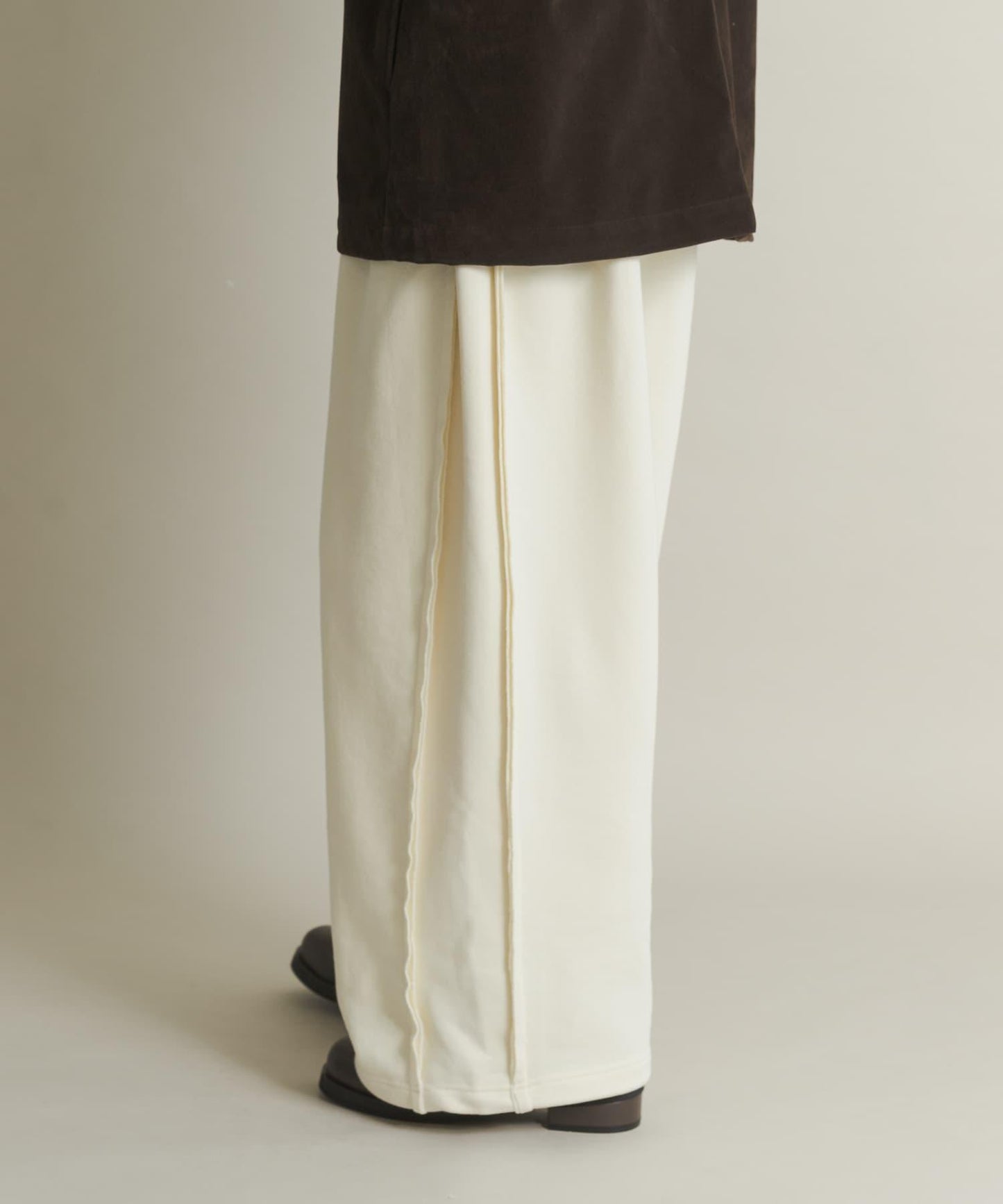 衛衣面料寬鬆褶皺長褲