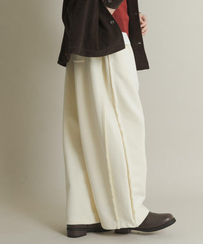 衛衣面料寬鬆褶皺長褲