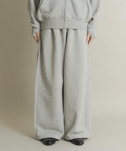 衛衣面料寬鬆褶皺長褲