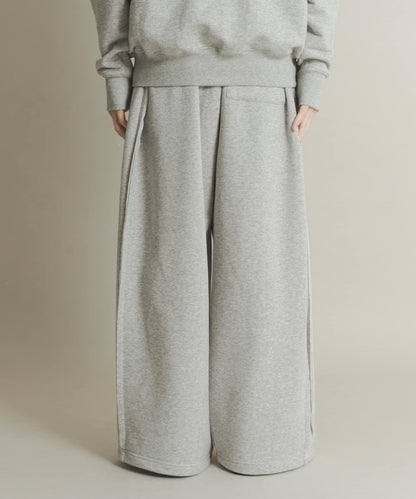 衛衣面料寬鬆褶皺長褲