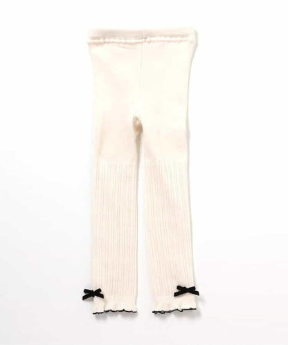 下襬蝴蝶結打底褲