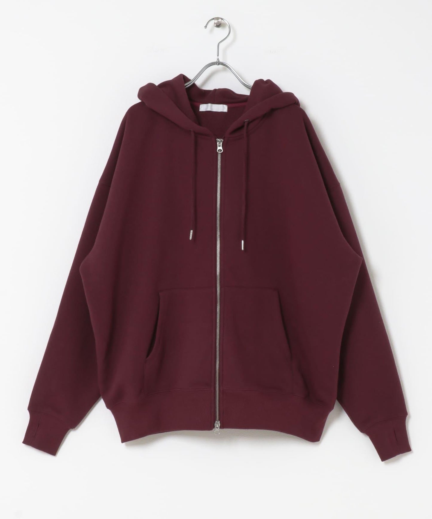 雙拉鍊連帽衛衣