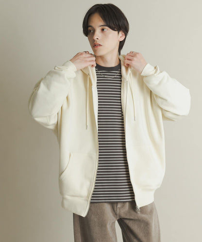 雙拉鍊連帽衛衣