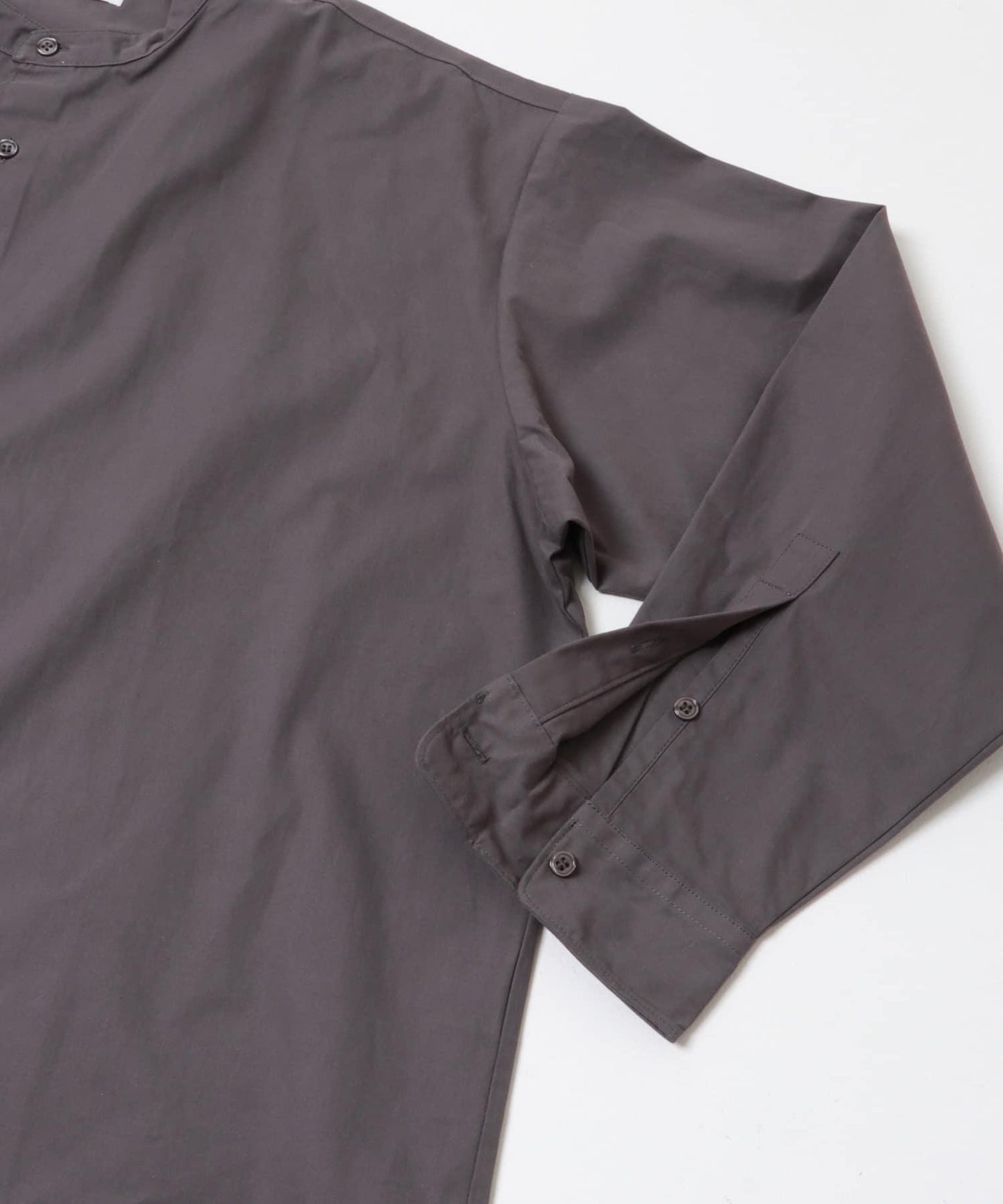 桃色寬鬆立領長袖襯衫