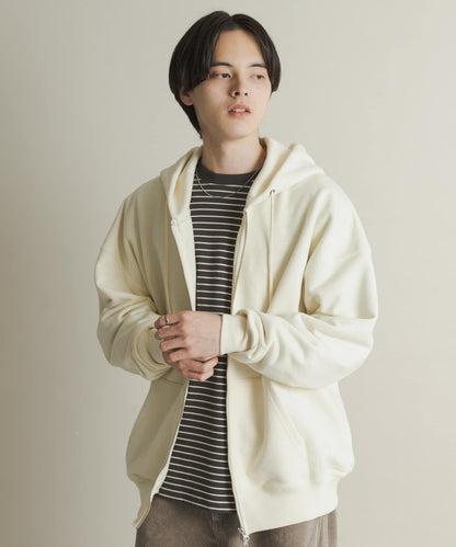 雙拉鍊連帽衛衣