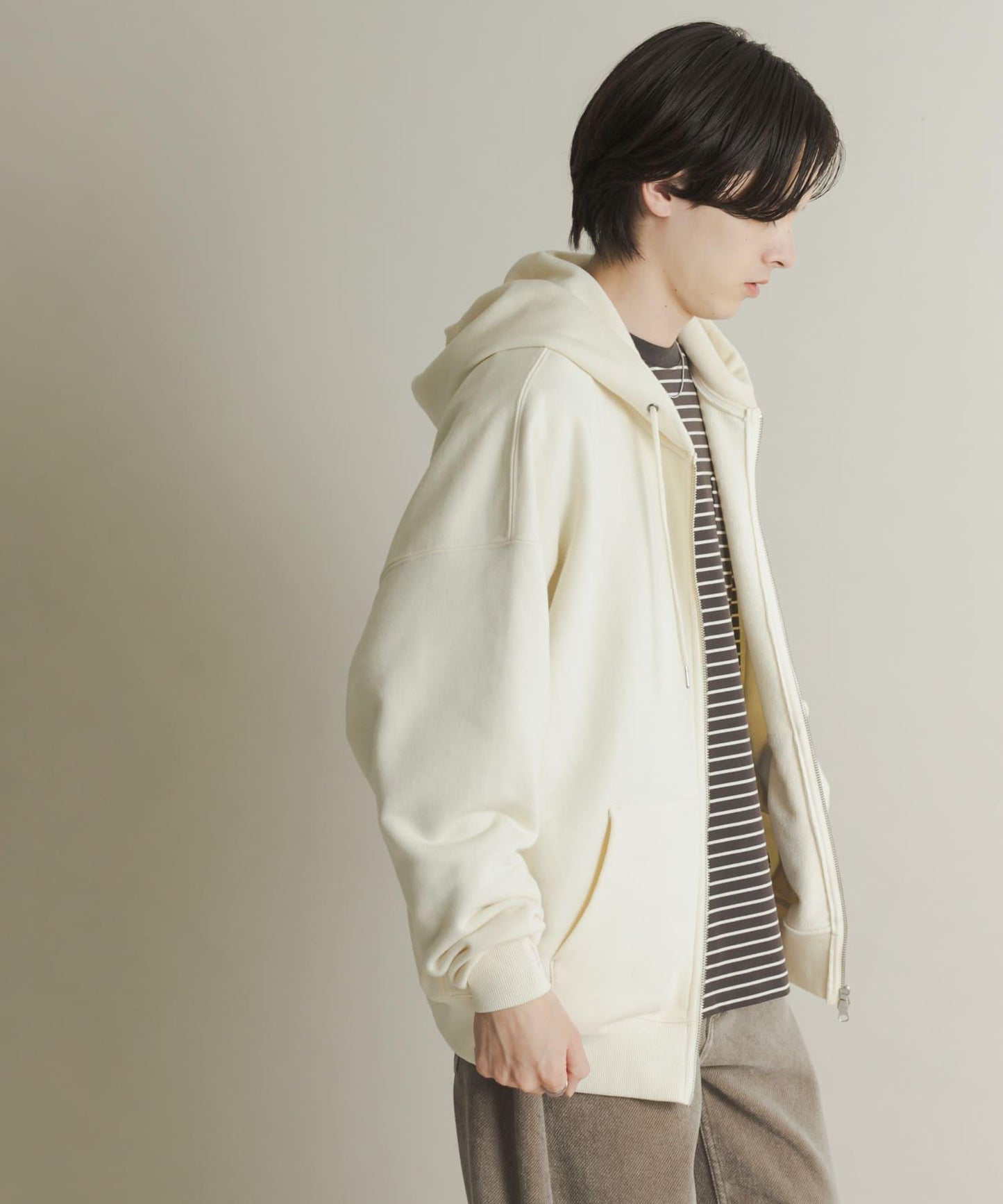 雙拉鍊連帽衛衣