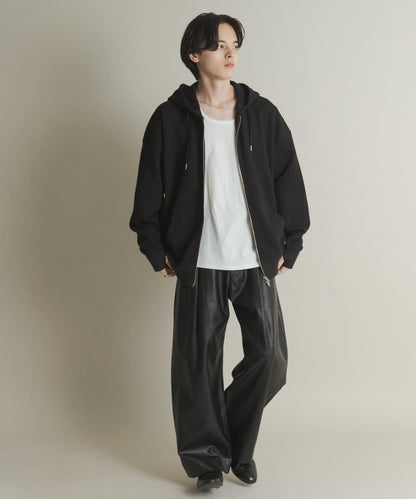 雙拉鍊連帽衛衣