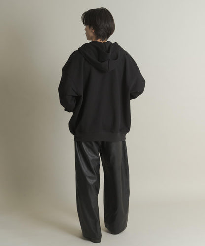 雙拉鍊連帽衛衣