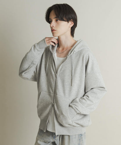 雙拉鍊連帽衛衣