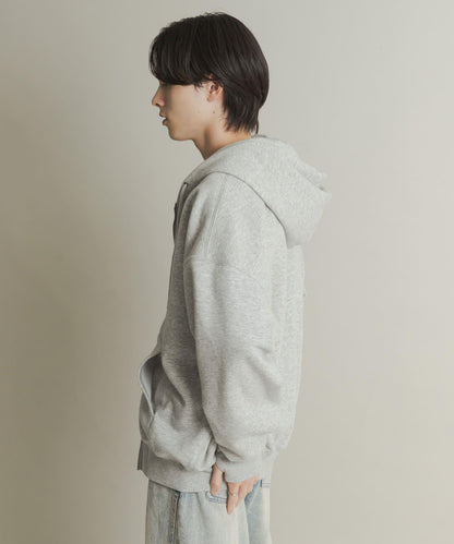 雙拉鍊連帽衛衣