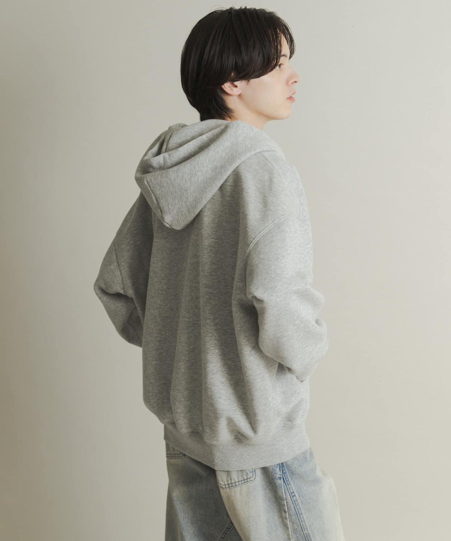 雙拉鍊連帽衛衣