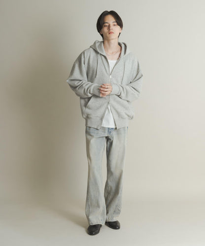 雙拉鍊連帽衛衣