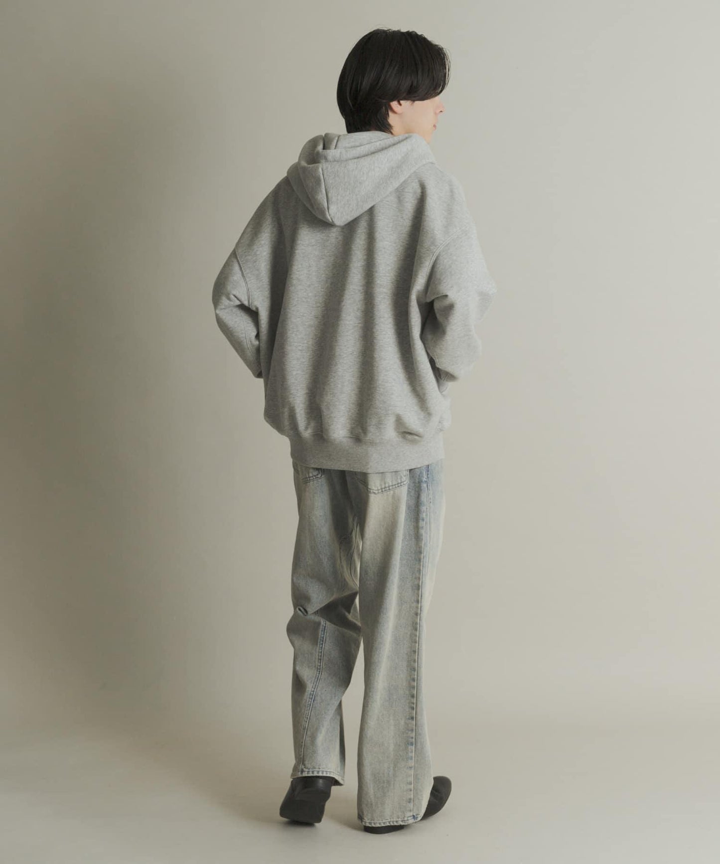 雙拉鍊連帽衛衣