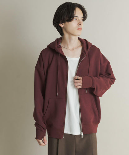 雙拉鍊連帽衛衣