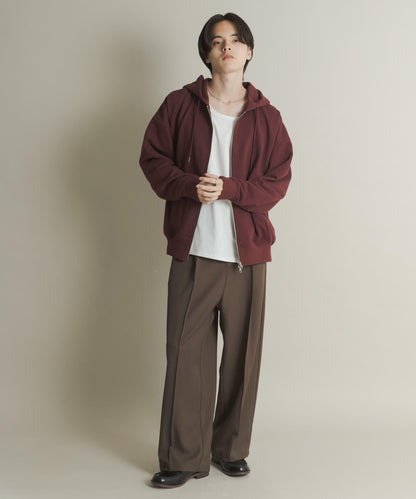 雙拉鍊連帽衛衣