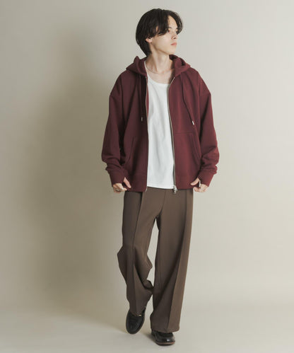 雙拉鍊連帽衛衣