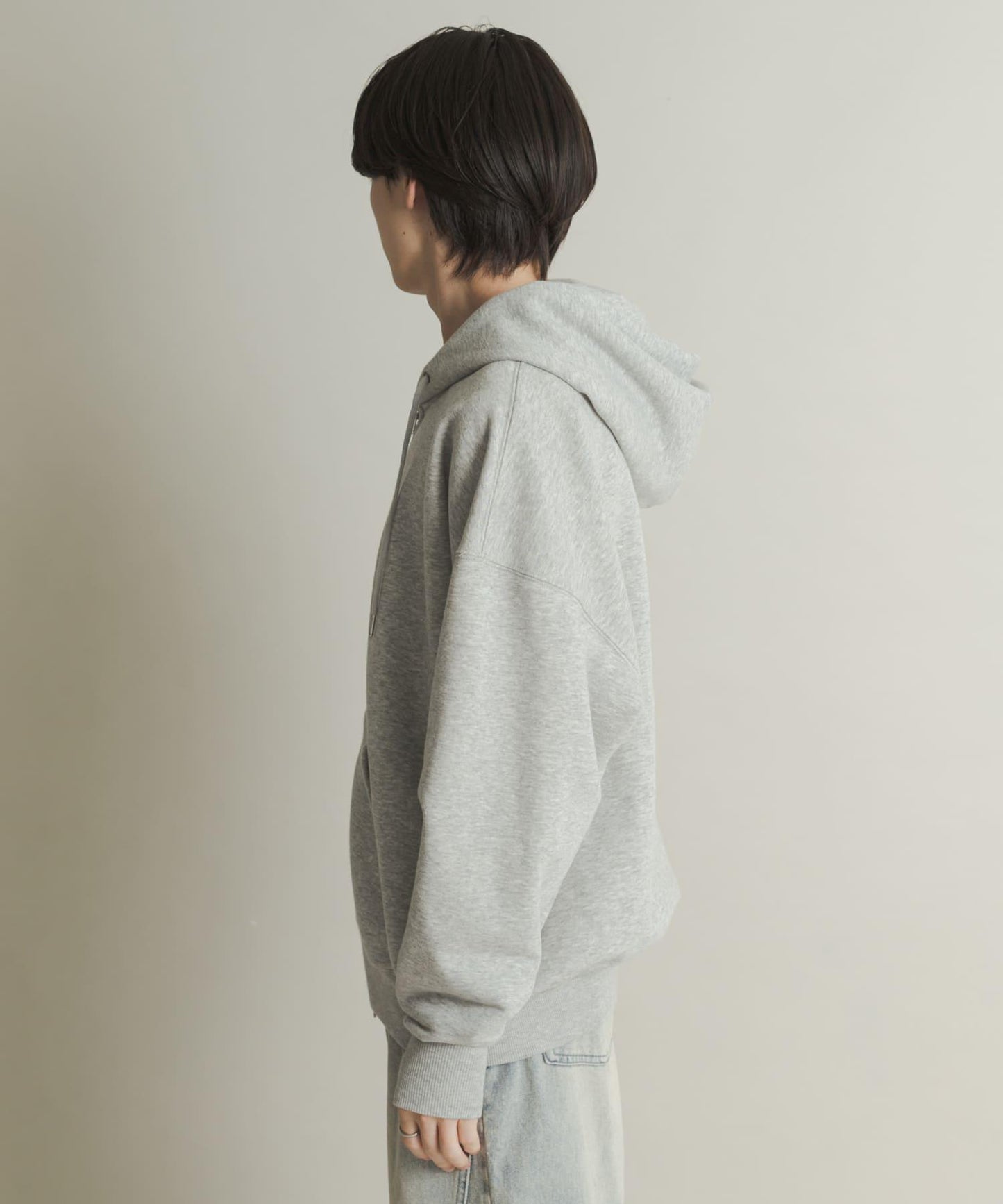 雙拉鍊連帽衛衣