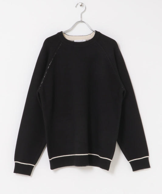 部分色 可水洗/防起球 彈力拼色針織衫