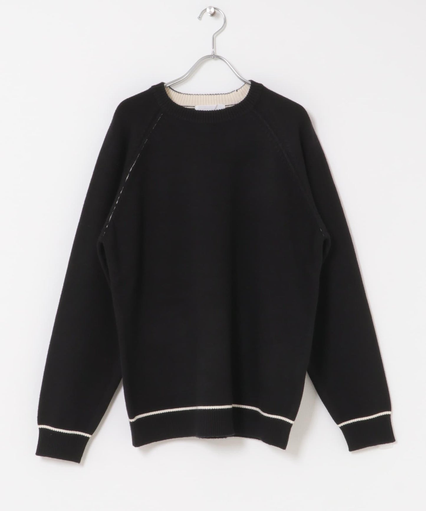 部分色 可水洗/防起球 彈力拼色針織衫